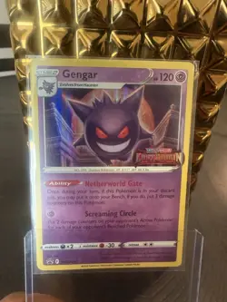 Pokemon TCG Gengar SWSH241 Lost Origin Stamped Prerelease Black Star Promo - Image 1