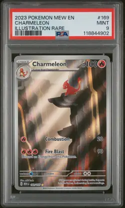 PSA 9 Charmeleon 169/165 MEW EN-151 Illustration Rare Pokemon Card - Image 1