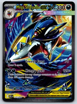 Mega Sharpedo ex Phantasmal Flames 127/094 SIR Pokemon Card NM - Image 1