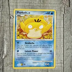 Pokemon TCG Psyduck 87/127 Platinum, Non Holo English 2009 Komiya HP - Image 2