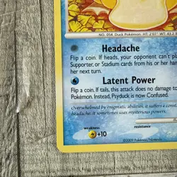 Pokemon TCG Psyduck 87/127 Platinum, Non Holo English 2009 Komiya HP - Image 5