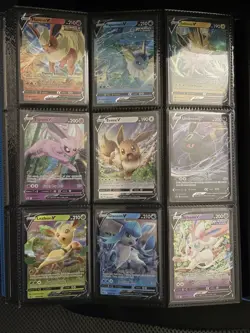 Eevee Evolutions V Promo Complete SWSH 9 Card Set Eeveelutions Pokemon NM - Image 1