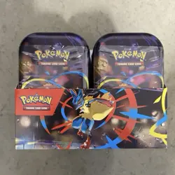 Pokemon TCG Mega Evolution Mini Tin Display 10 Tins FACTORY SEALED - Image 4