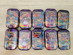 Lot of 10 Sealed Mini Tins Pokemon TCG Mega Evolution Mega Heros W/ Display Box - Image 2