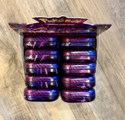 Pokemon TCG Mega Evolutions Mini Tin Display 10ct Sealed with Display Box - Image 2