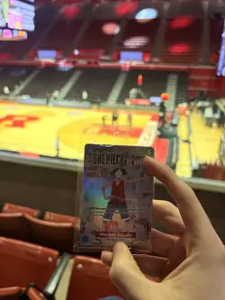 One Piece Monkey D. Luffy US Voyage College Basketball Promo Card Rutgers SEALED - Image 1