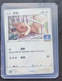 2024 Pokemon TCG Chinese Card PROMO 123/S-P Eevee.GYM SE58 - Image 1