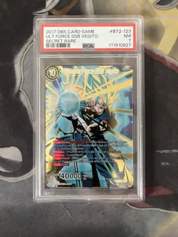 Dragon Ball Super Card Game Ultimate Force SSB Vegito Union Force PSA 7 - Image 1