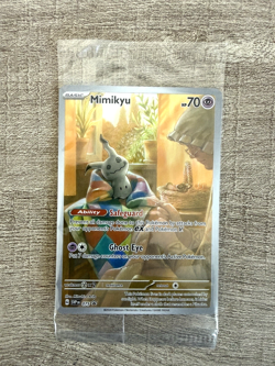 SEALED Pokemon TCG Mimikyu 075 Scarlet & Violet Promo Holo Card 70 HP 2024 - Image 1