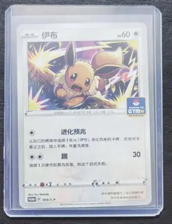 2024 Pokemon TCG Chinese Card PROMO 010/S-P Eevee.GYM SE58 - Image 1