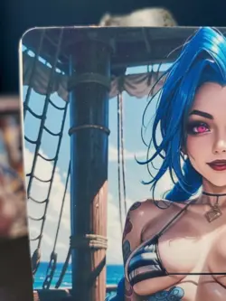 1/1 Only 1 Made Jinx Arcane Legends Pirate Girl Custom Waifu 2026 Card 5x3.5 - Image 2