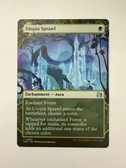 Utopia Sprawl Showcase MTG Magic the Gathering Card NM Near Mint WOT - Image 1