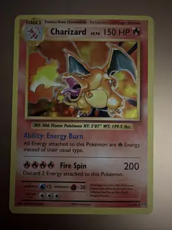 Pokemon TCG Charizard Evolutions Holo Rare Card 2016 11/108 - Image 1