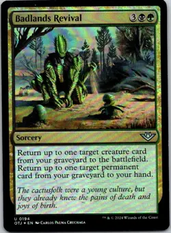 Magic the Gathering Foil Badlands Revival Outlaws of Thunder Junction MTG - Image 1