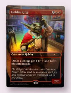 MTG Goblin King (Borderless Foil) | WPN Promo MINT - Image 1