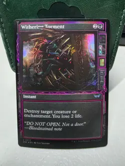 Withering Torment (Showcase) Foil 313 U Duskmourn: House of Horror Near Mint - Image 1