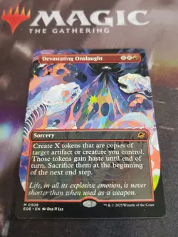 Mtg. Devastating Onslaught. Borderless. Edge of Eternities. Pack Fresh - Image 1