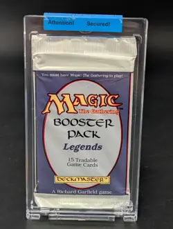 1994 Magic The Gathering MTG Legends Booster Pack Sealed - Image 1