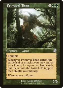 1x NM Primeval Titan - Time Spiral Remastered [MTG] pack fresh - Image 1