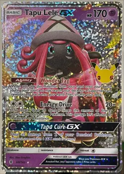 MINT +++ 🔥 Tapu Lele GX Holo Celebrations: Classic Collection 60/145 Pokemon - Image 1