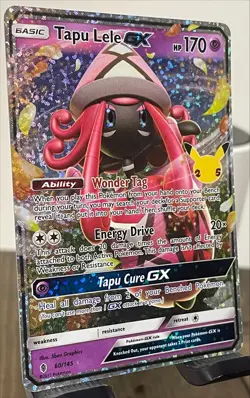 MINT +++ 🔥 Tapu Lele GX Holo Celebrations: Classic Collection 60/145 Pokemon - Image 2
