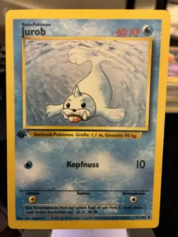 Pokemon Card - Seel Jurob German 1st Edition Base Set 41/102 Uncommon - Image 1