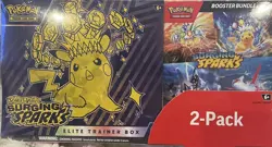 Pokemon TCG Surging Sparks ETB + Booster Bundle - Image 1