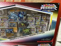 NEW-Pokemon TCG Prismatic Evolutions Lucario ex & Tyranitar ex Premium Box - Image 3
