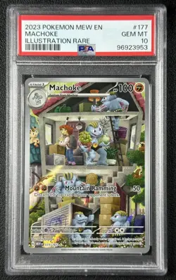 MACHOKE PSA 10 2023 POKEMON MEW EN #177/165 ILLUSTRATION RARE IR 953 - Image 1