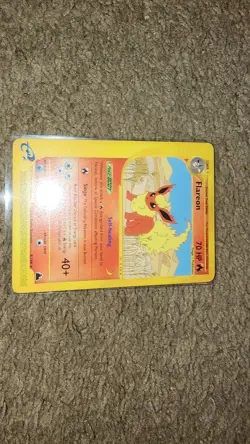 2003 Pokemon Flareon Skyridge NON Holo Rare 8/144 ~NM - Image 3