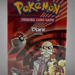 Pokemon Gym Challenge Blaine Theme Deck Factory Sealed WOTC Vintage TCG - Image 1