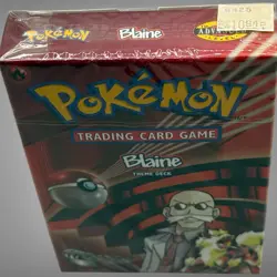 Pokemon Gym Challenge Blaine Theme Deck Factory Sealed WOTC Vintage TCG - Image 2