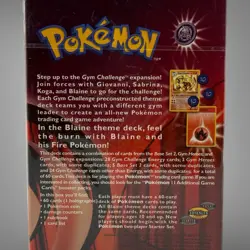 Pokemon Gym Challenge Blaine Theme Deck Factory Sealed WOTC Vintage TCG - Image 5