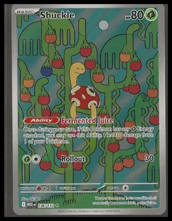 Pokemon TCG Shuckle Illustration Rare 136/132 ME01: Mega Evolution Holo NM/M - Image 1