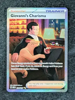 2023 Pokemon GIOVANNI'S CHARISMA 204/165 Scarlet & Violet 151 Special Illus Rare - Image 1