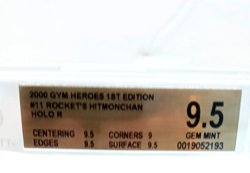 2000 Pokemon Gym Heroes 1st Edition Rare Holo Rocket's Hitmonchan BGS 9.5 G Mint - Image 3