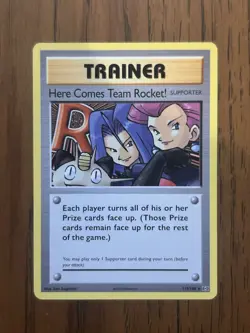 Pokemon TCG XY Evolutions Here Comes Team Rocket! Secret Rare 113/108 NM - Image 1