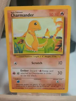 Pokemon TCG - Charmander - 46/102 - Common - Base Set Unlimited [Lightly Played] - Image 2