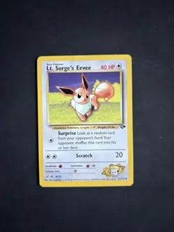 Pokemon TCG Lt. Surge's Eevee Gym Challenge 51/132 Regular Unlimited Uncommon - Image 1