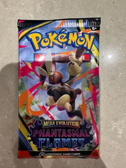 Pokemon TCG - Phantasmal Flames - ME - Booster Pack [Sealed][Random Artwork] - Image 1