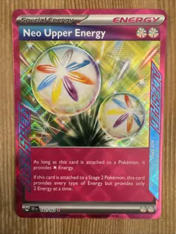 Neo Upper Energy 162/162 Ace Spec Rare Temporal Forces Pokemon TCG NM - Image 1