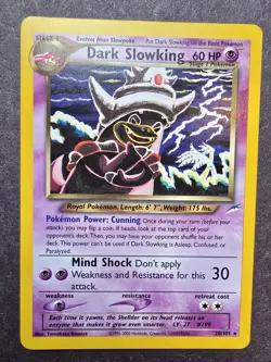 Pokemon TCG Neo Destiny Dark Slowking 20/105 Rare Nm/Mint - Image 1