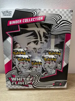 Pokemon TCG: Scarlet & Violet - WHITE FLARE Binder Collection NEW FACTORY SEALED - Image 1
