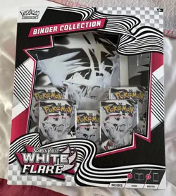 Pokemon White Flare Binder Collection Box New Factory Sealed - Image 1