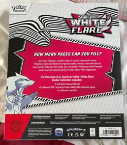 Pokemon White Flare Binder Collection Box New Factory Sealed - Image 2