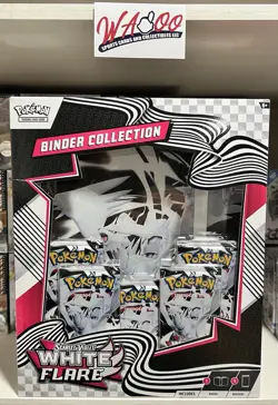 Pokemon TCG Scarlet & Violet White Flare Binder Collection Factory Sealed Box - Image 2