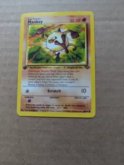 NM MANKEY 1ST EDITION - 55/64 WotC Pokemon TCG Jungle Set - Image 1