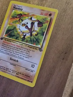 Mankey 1st Edition NEAR MINT - 55/64 Jungle Set - Pokemon TCG 1999 WOTC Vintage - Image 5