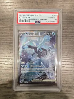 PSA 10 Gem Mint Kyurem EX 2025 Special Illustration Rare Black Bolt SIR 165/086 - Image 1
