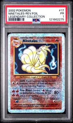 Ninetales Legendary Collection Reverse Holo Card 17/110 PSA 1 - Image 1